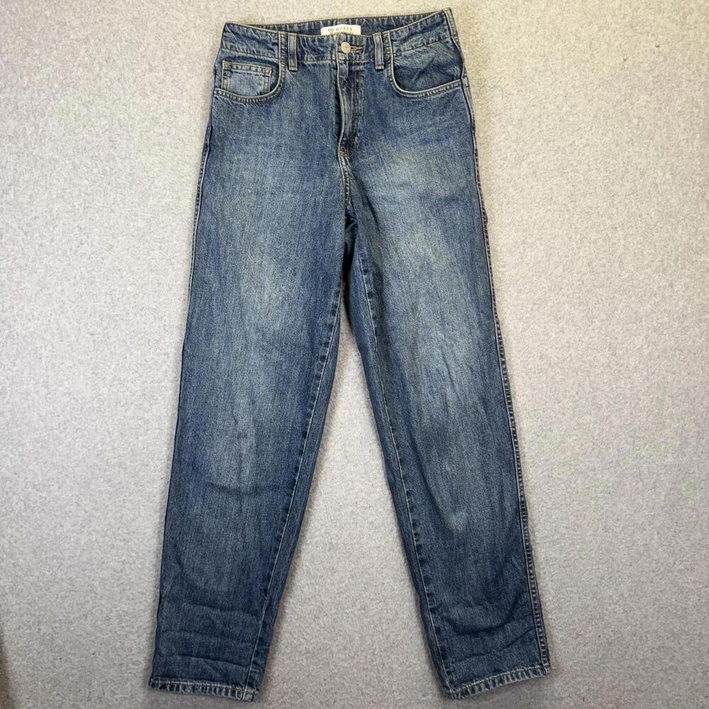 Guess Women's Size 26 Medium Wash Blue Relaxed Fit Straight Leg Jeans